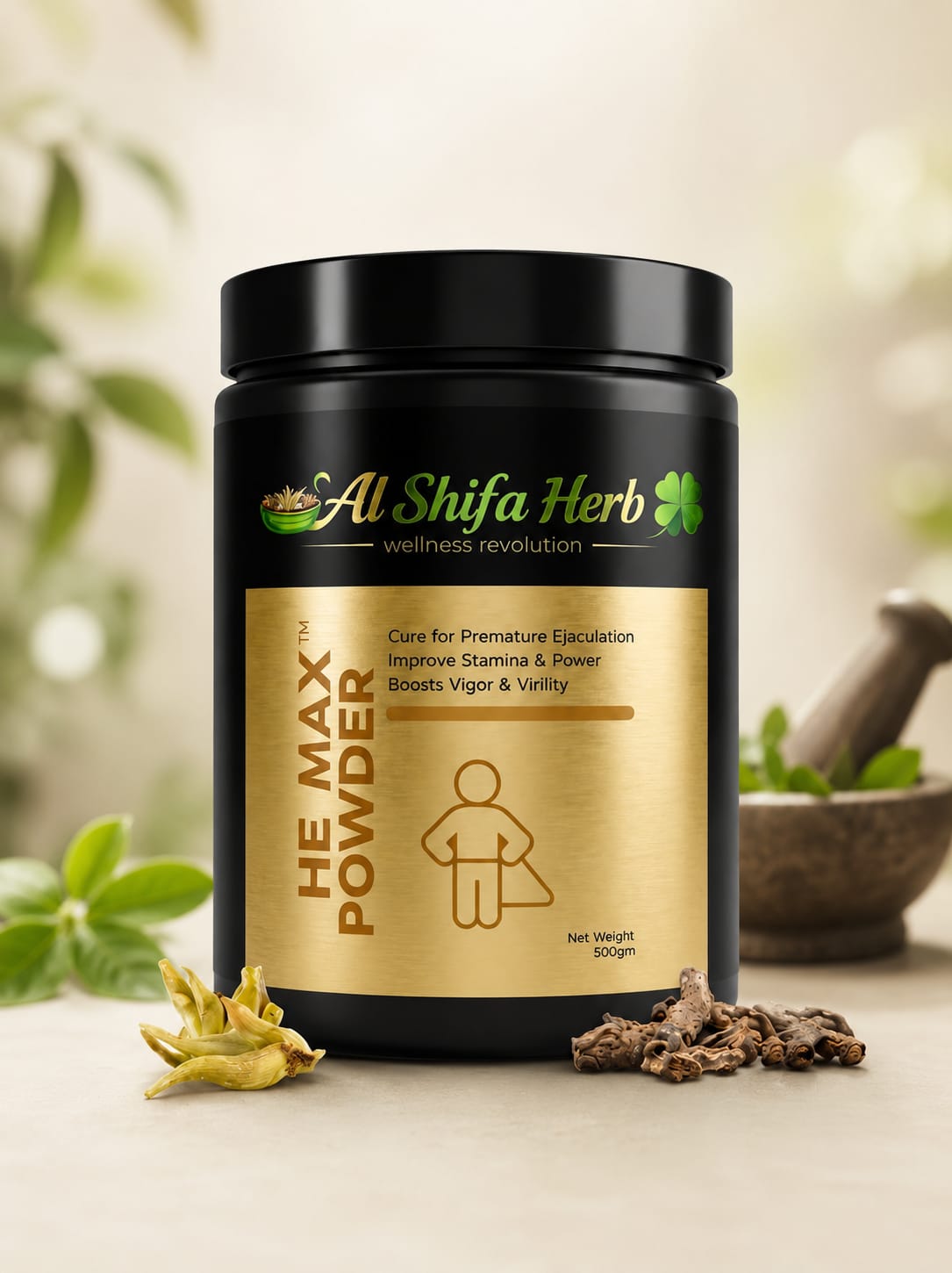 He Max Powder 300gm - Herbal Powder for Men Strength